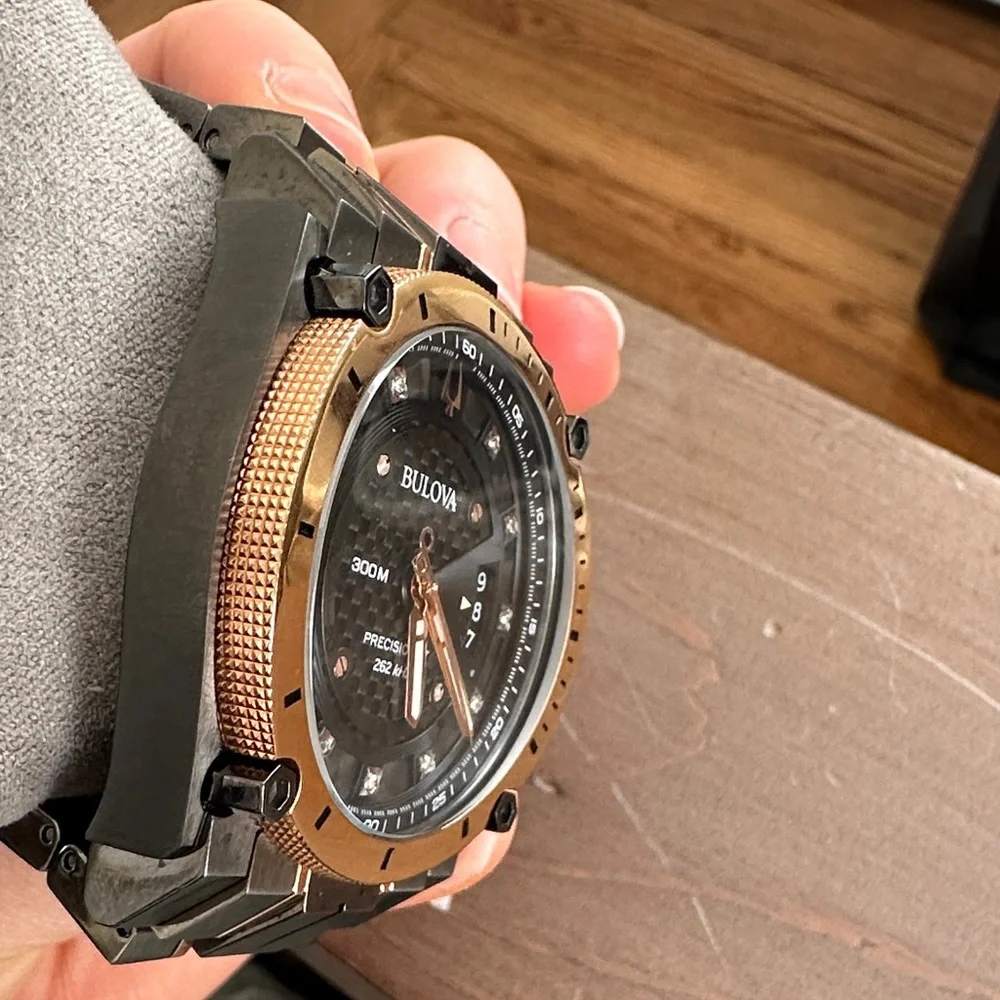 EUC Bulova Precisionist Men's Watch 98D149